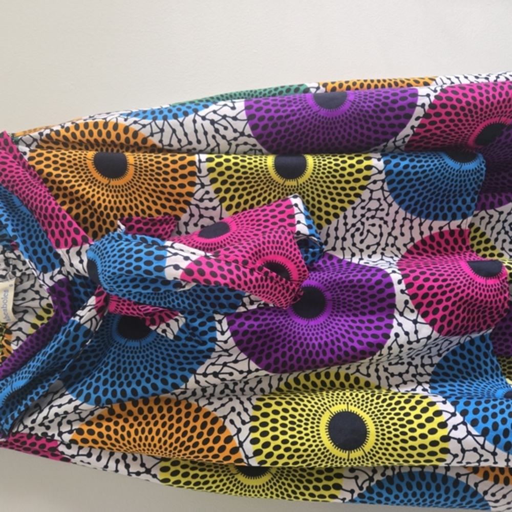Vibrant Multicolor Patterned‎ Skirt
